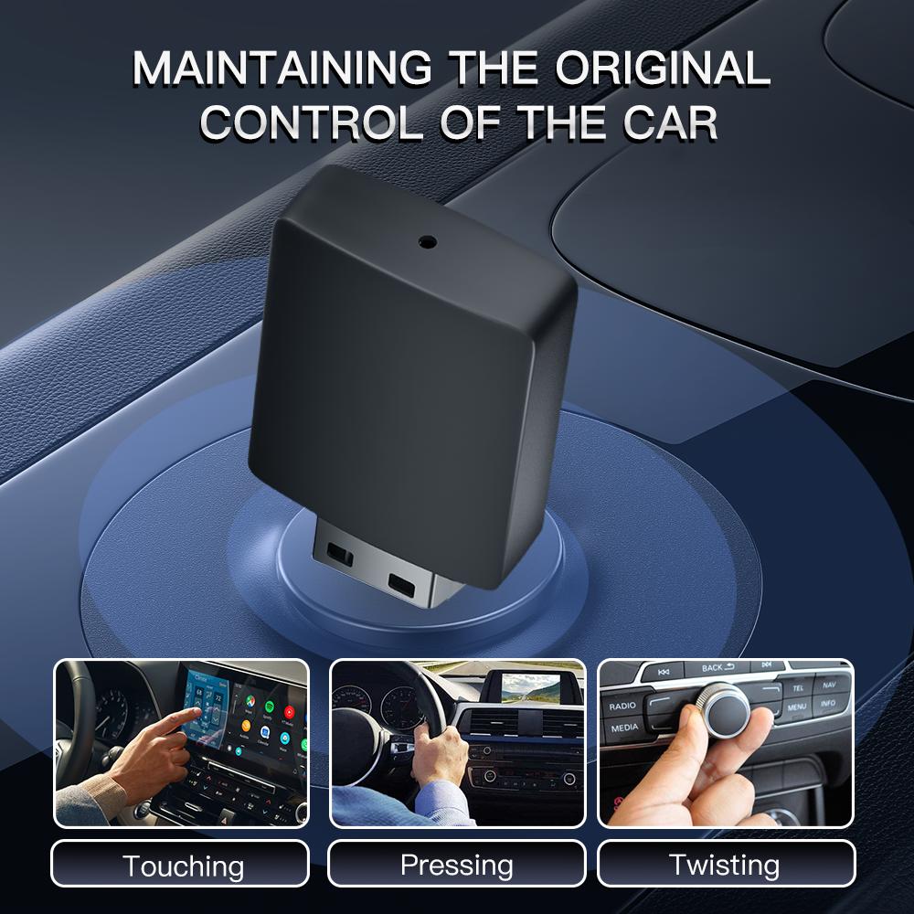 2025 Мини Беспроводной Адаптер CarPlay Смарт-бокс Car Play Донгл Bluetooth WiFi Быстрое Подключение Plug and Play Для OEM Проводного CarPlay Автомобиля