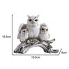 Owl Figurines Animal Statue Miniature Figurine Sculpture for Living Room Bedroom