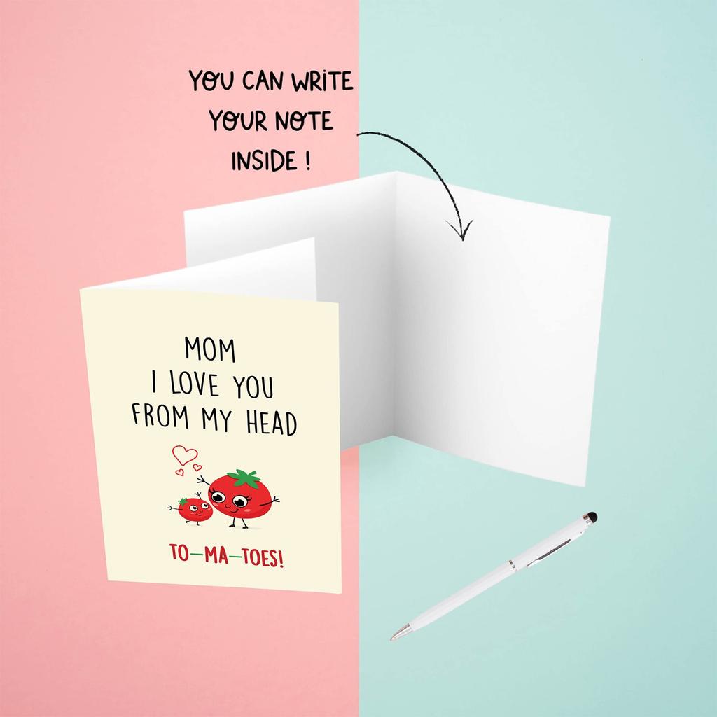 Поздравительные открытки для мамы - Милые поздравительные открытки с конвертами - Подарки со словами благодарности для мамы или мачехи