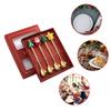 4pcs/set Christmas Cutlery Cartoon Festive Flatware Dining Table Accessories *