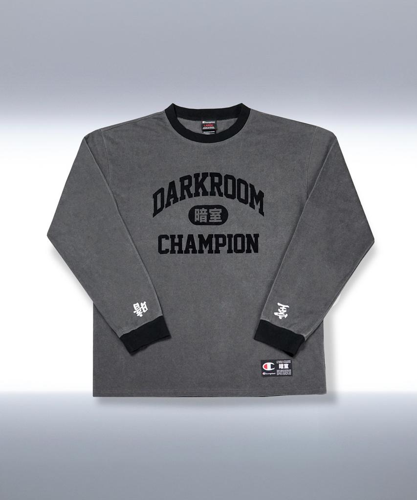 Champion X Darkroom Studio Футболка с длинным рукавом Угольный