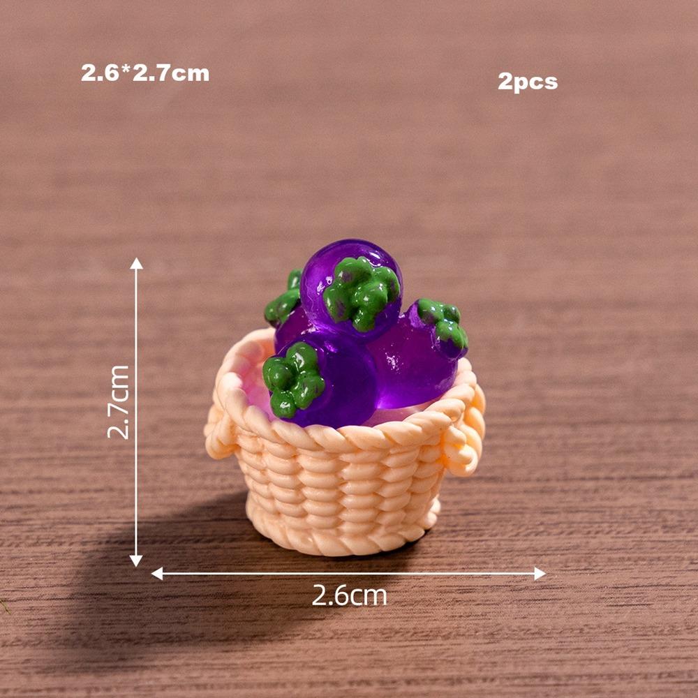 2pcs Cute 1/12 Dollhouse Rattan Frame Hand-woven Dolls Miniature Decoration