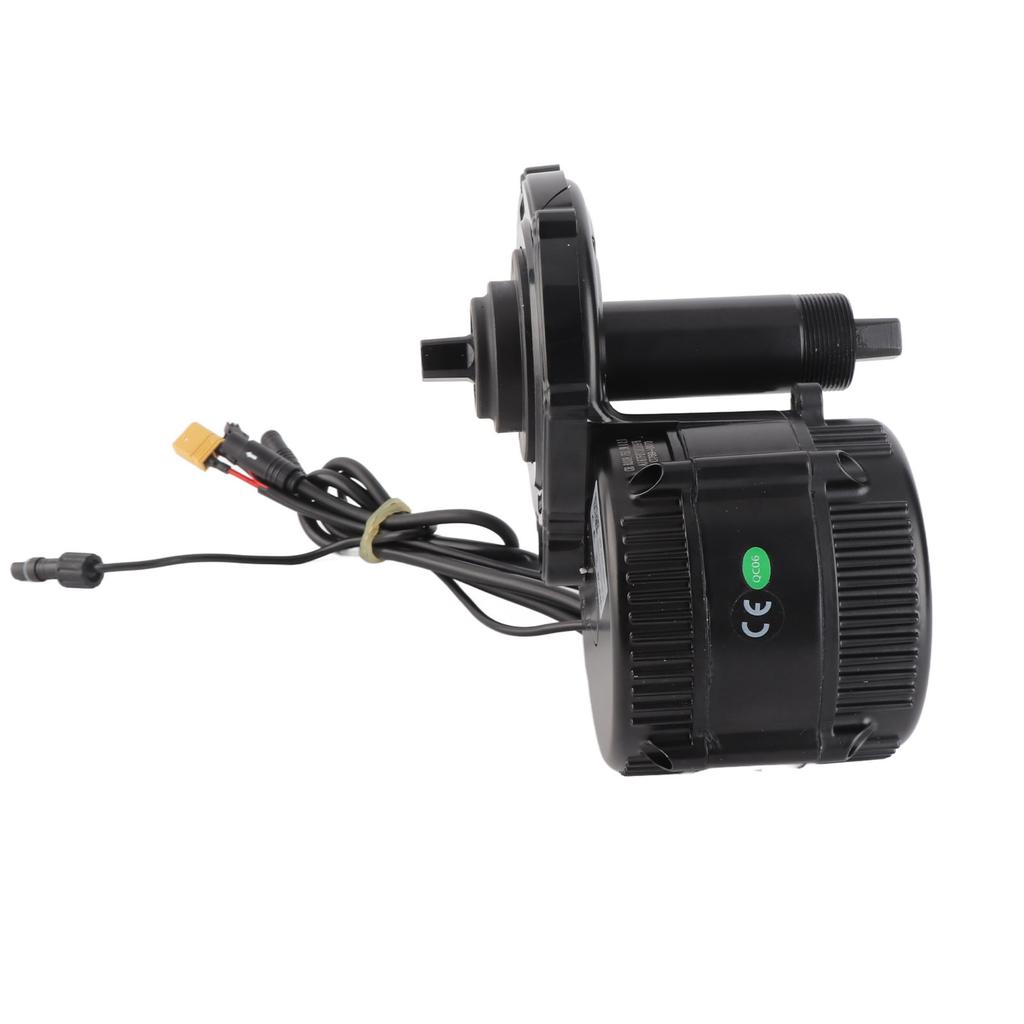 36V 500W Electric Bike Mid Mount Motor Conversion Kit with C961 Black and White Horizontal Panel