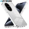 KEYSION Transparent Case for HONOR 200 Pro 5G Soft TPU+PC Anti-slip HD Clear Shockproof Phone Cover for Huawei Honor 200 Lite 5G