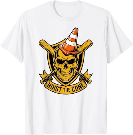 Pirates Hoist The Cone TShirt Y2k Skeleton Gothic Graphic Unisex Clothing Summer Fashion Short Sleeve Saying Tee Cool Novelty Gift