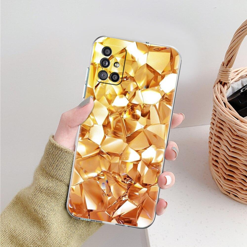 Чехол для телефона Ace Of Diamonds In Gold Art для Samsung Galaxy A51 A71 A21S A12 A11 A31 A41 A52 A32 5G A72 A01 A02S, мягкий прозрачный чехол