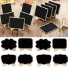10pcs Memo Props Message Board Easel Stand Table Place Card Mini Writing Board Home