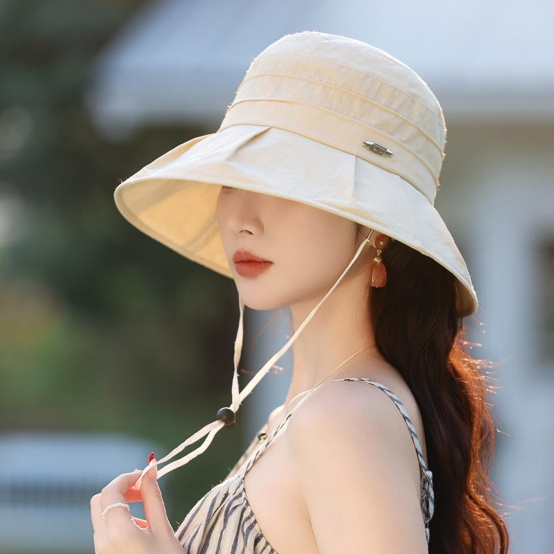 Летняя новая шляпа женская солнцезащитная шляпа Premium Sense Bucket Hat летняя уличная шляпа от солнца