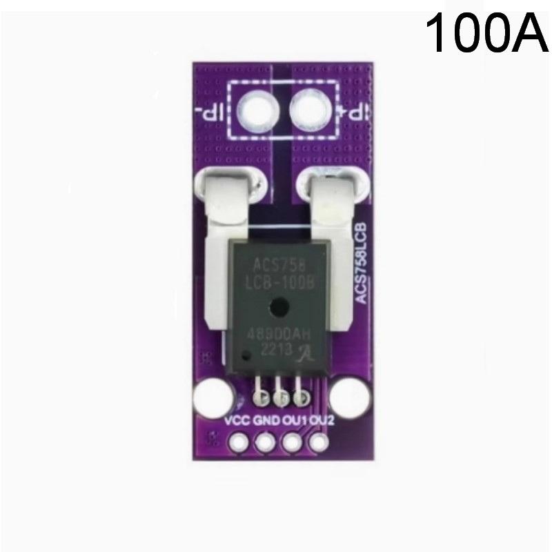 Acs758 Acs758Lcb-050B-Pff-T 50A/100A/200A Линейный датчик тока на эффекте Холла Модуль обнаружения тока Для Arduino RC Модели Разъем