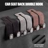 VIJT4 Для Skoda 2 в 1 Крючок на подголовник автомобиля Замшевый Двойной крючок для подвешивания на заднее сиденье Крючок из сплава Вешалка для хранения Быстрый Octavia Производная Enyaq-iV