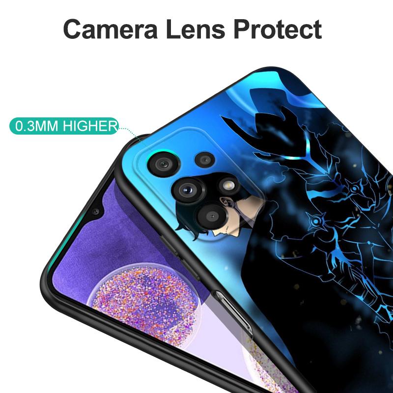 Черный чехол из ТПУ для ZTE Blade A3 A5 A7 2019 2020 A31 A51 A71 A7S V2020 L210 L8 smart vita 2022 v30 Solo Leveling Sung-Jin-Woo