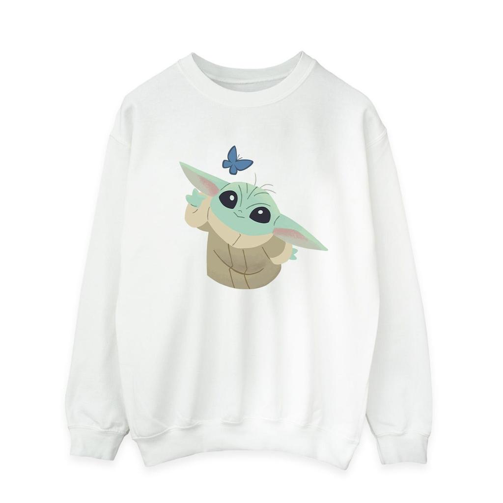Star Wars Mens The Mandalorian Butterfly Catching Sweatshirt