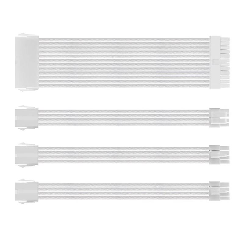 Psu Atx 24Pin удлинительный кабель нейлоновый плетеный 8-контактный 6+2-контактный шнур 24-контактный удлинитель материнской платы для корпуса компьютера комплект кабелей питания