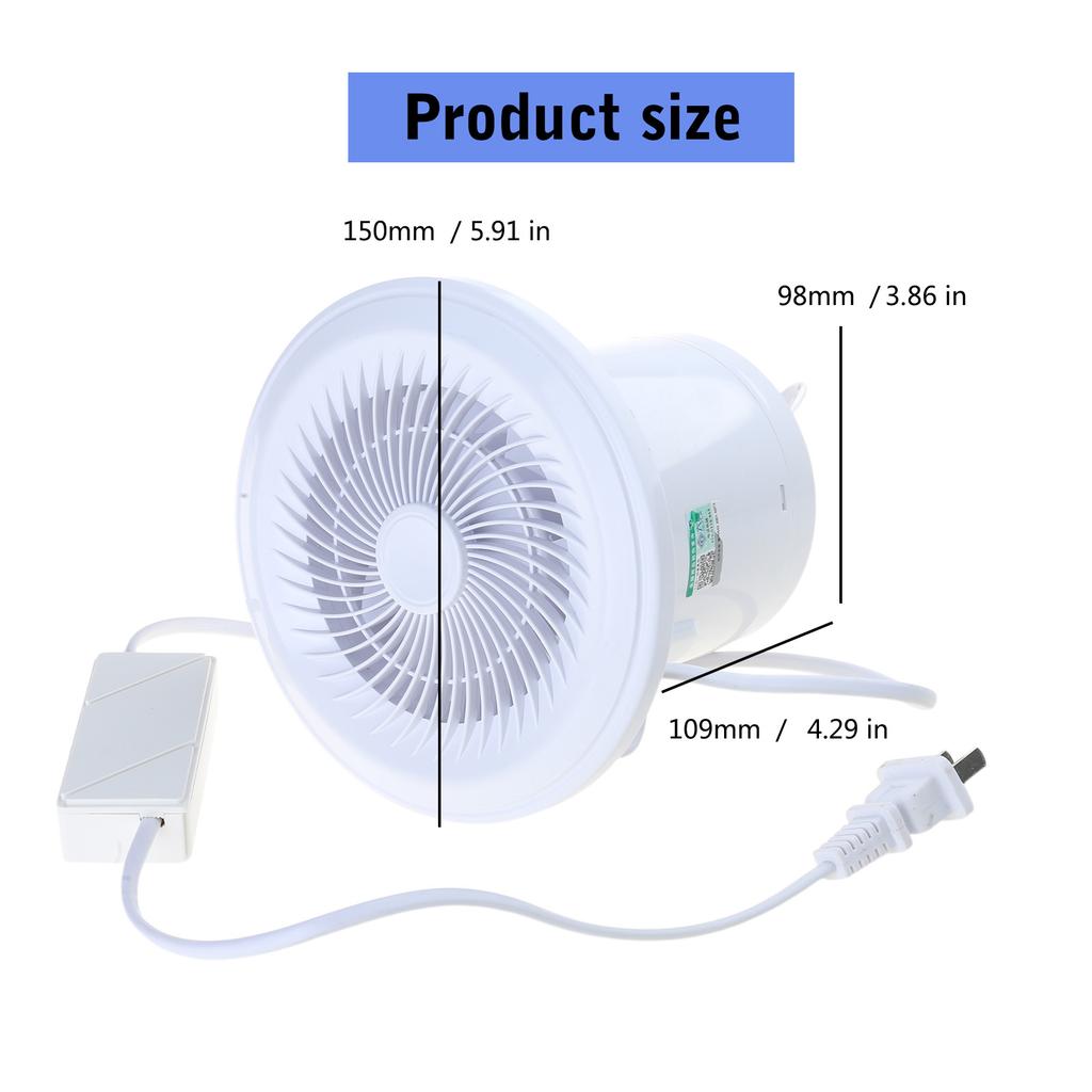 Low Noise Ventilation Fan Household Exhaust Fan with Remote Control Attic Pipe Ventilation Extractor Bathroom Duct Fan