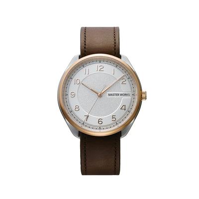 Часы Masterworks Quattro 003, часы, сделанные в Японии, кварцевые, 39 мм, кожаный ремешок, часы [MASTER WORKS] MW06SRS-ECDBO8, мужские, мужские