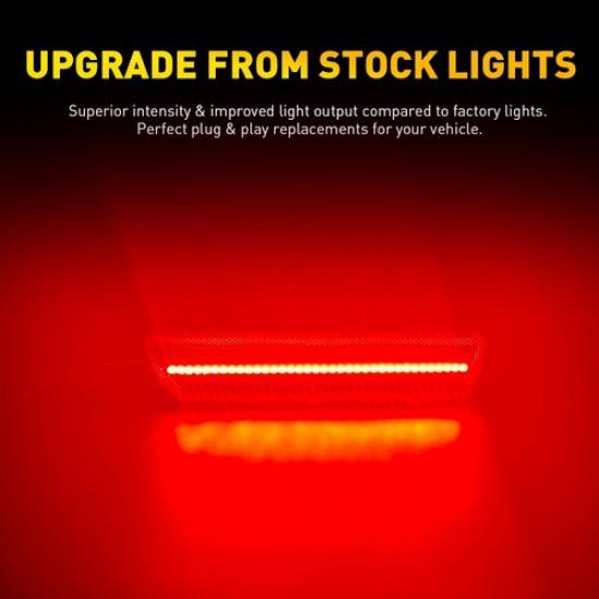 Pair Rear Red LED Side Marker Signal Light Left Right Fit 2005-2009 Ford Mustang