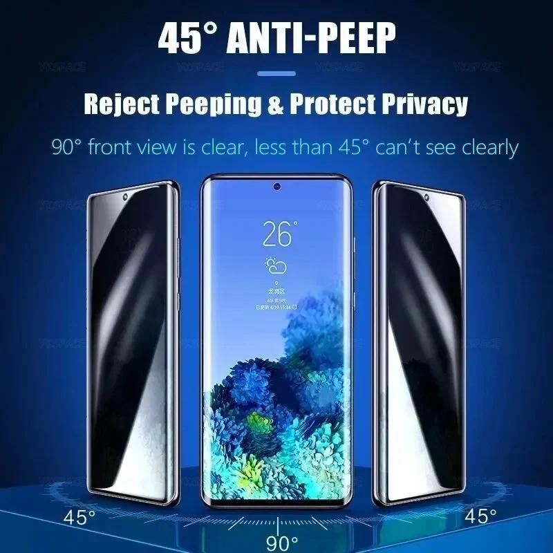 3PCSAnti-Spy Privacidade Hidrogel Film, Protetor De Tela Para OPPO Realme GT Master Edition, Realmi GT Master 10, 11, 9 Pro Plus