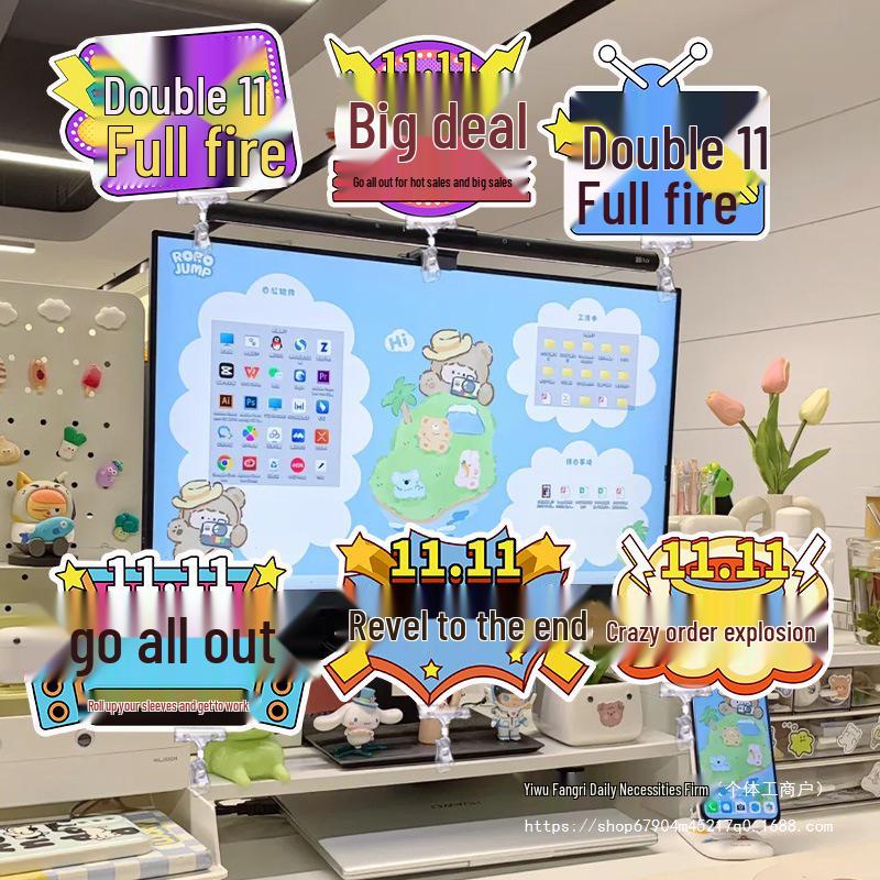 Inspirational Office Desk Sign - Motivational Slogan for Workspace Decor