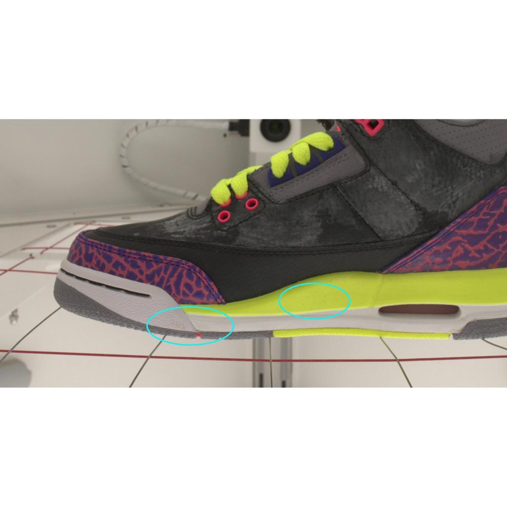 Б/у Jordan Air Jordan 3 Retro Black Atomic Red Volt 441140-039-P26094139835487