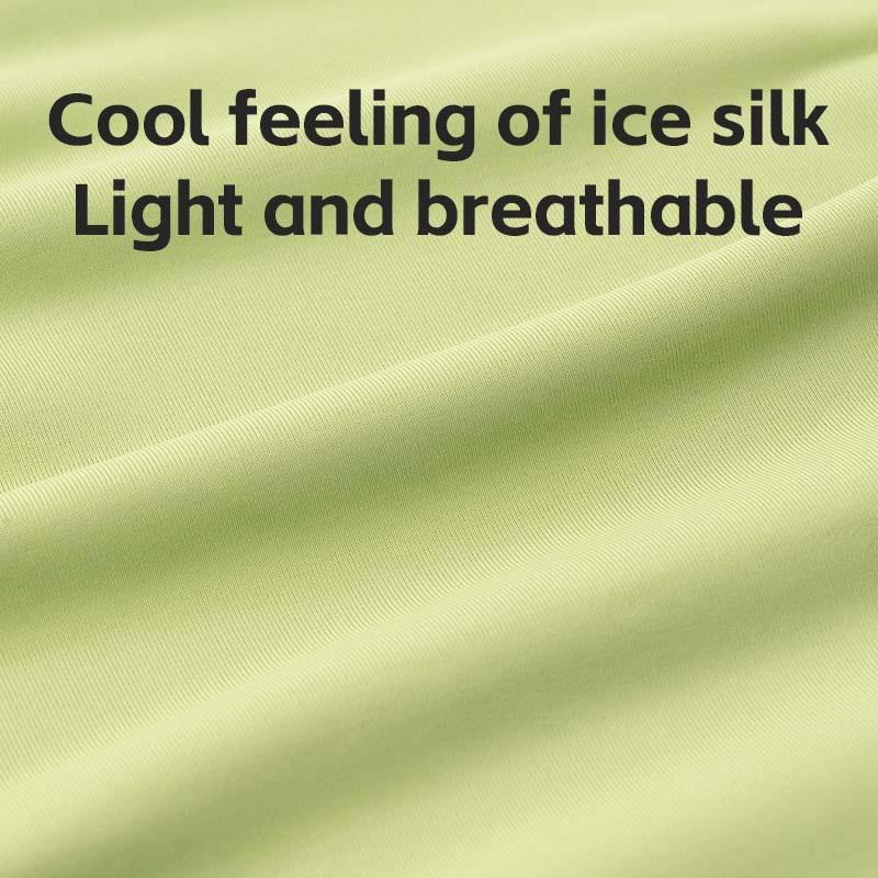 ROCKBROS Summer Cycling Face Mask Lightweight Breathable Cool Ice Silk Scarf With Glasses Holes Sunscreen Mask Cycling Headgear