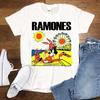 RAMONES Рокэвей Бич Футболка Хлопок Унисекс Короткий Рукав Размер S-5XL Унисекс Футболка