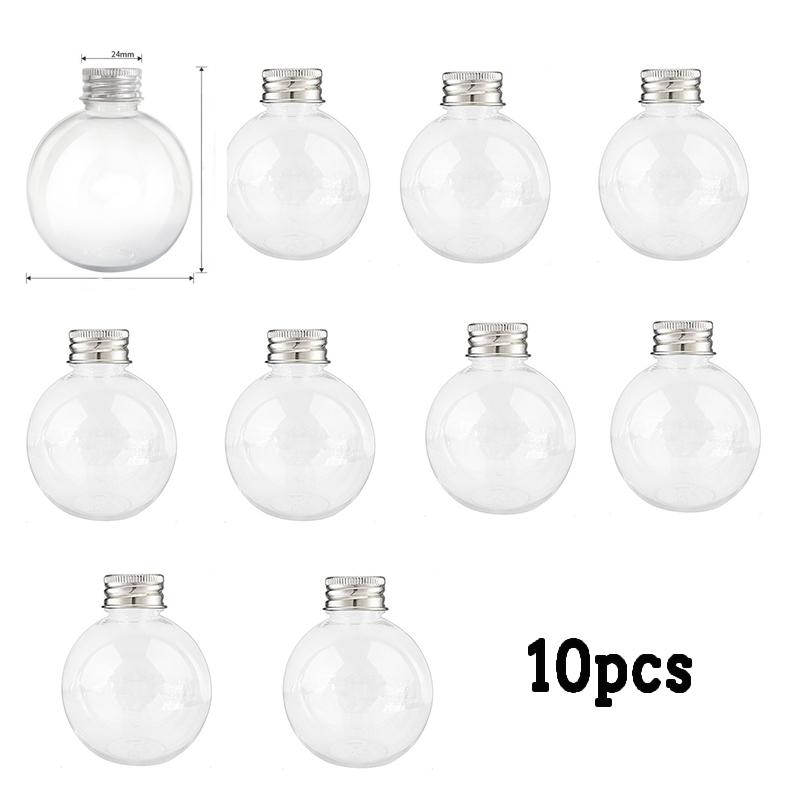 Рождественский шар Молоко Чай Сок Холодный напиток Вода Бутылка для напитков Алкоголь Заполненный Рождественский елочный орнамент Украшение для дома и улицы