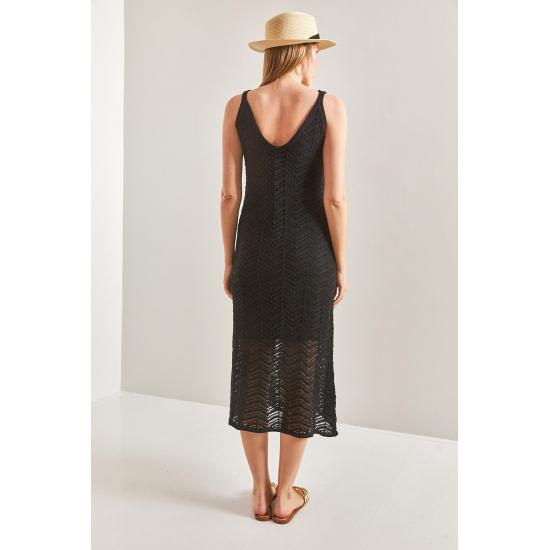 Women's Strap Openwork Summer Knitwear Dress