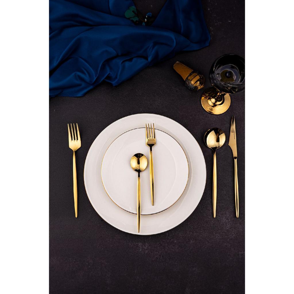 Naz - 24 Piece Dinner Set For 6 Persons White