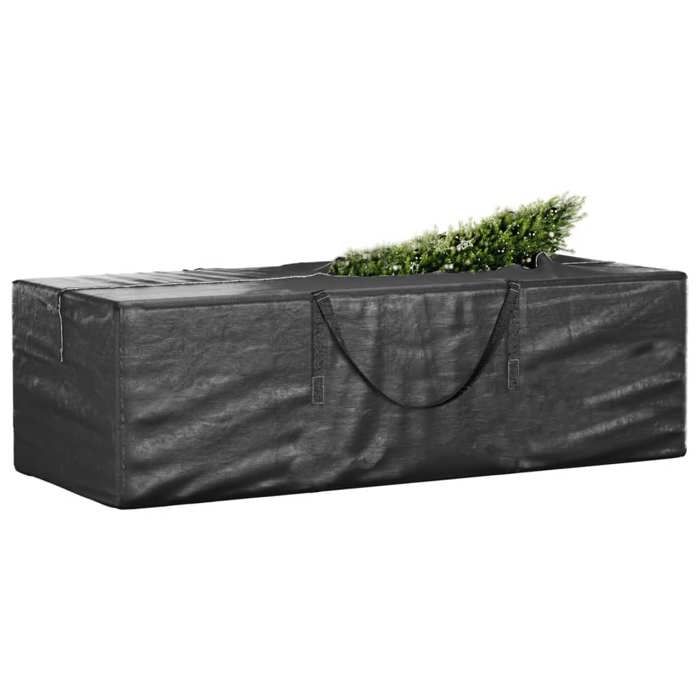 VidaXL Sac de rangement pour sapin de Noël noir 135x40x55 cm PE 3195591
