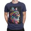 Splash Maine coon Colorful Art Novelty 100 Cotton TShirt maine coon Tops Tees For Unisex