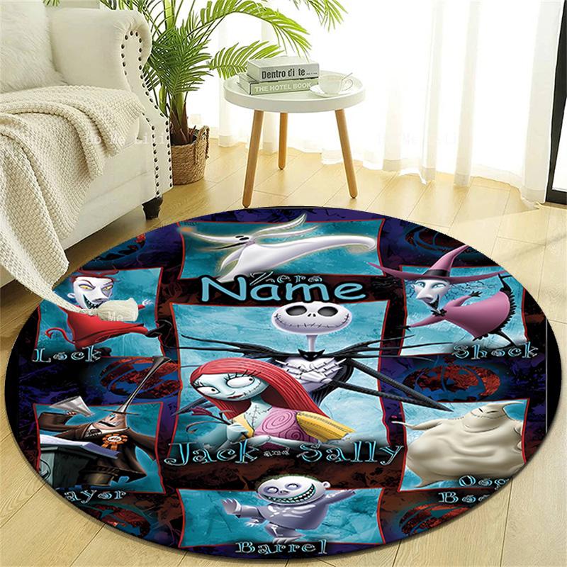 Personalized J-Jack Round Chair Office Rug - Perfect for Mat, Office Chair & More - Ideal Gift for Birthdays and Holidays