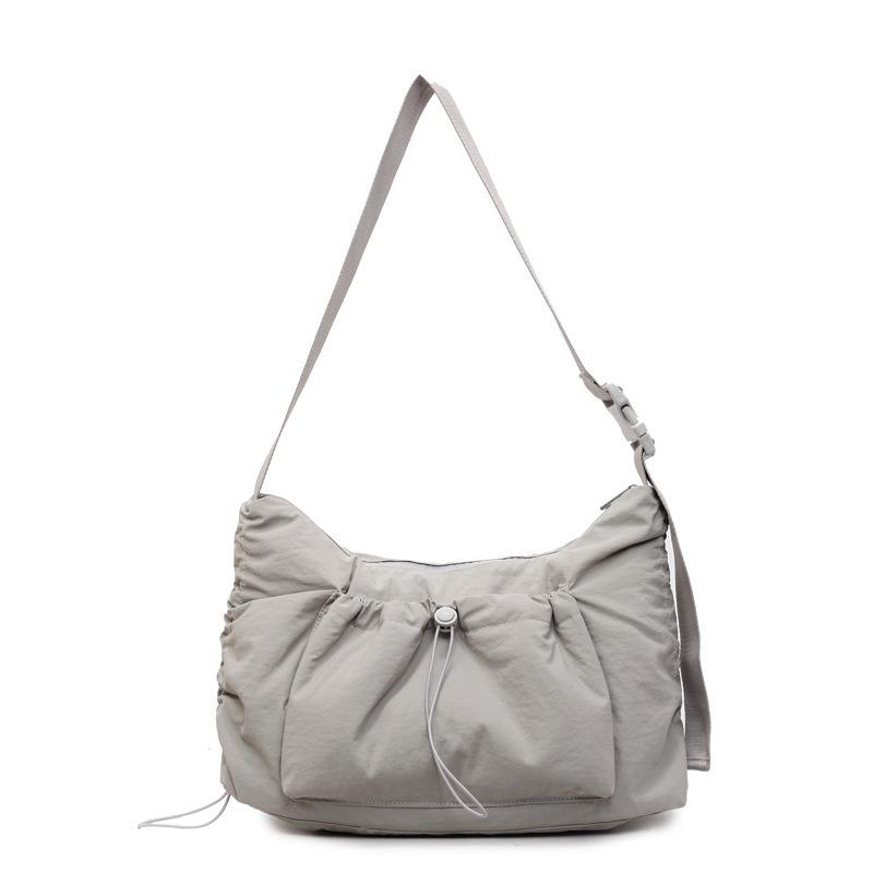 Летняя новая сумка через плечо с плиссировкой, большая вместимость, сумка-мессенджер, универсальная для поездок на работу, на учебу, повседневная сумка-тоут