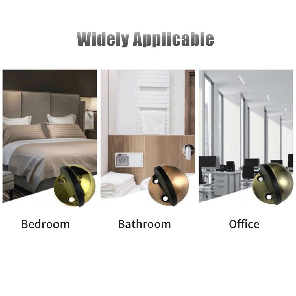 Дверной стопор Полукупольный напольный монтаж Сверление и самоклеящийся дверной стопор для защиты стен Стена