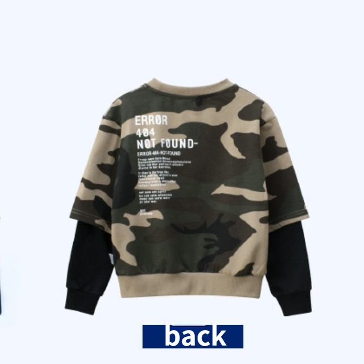 Детский камуфляжный свитер, новая толстовка с капюшоном для мальчиков, одежда для малышей, детский пуловер