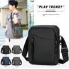 Simple Men's Satchel Fashionable Oxford Cloth Crossbody Shoulder Bag Men's Casual Diagonal Straddle Backpack Trendy Mobile Phone Small Square Bag