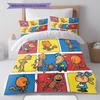 Dog Man Bedding Quilt Set Quilt Cover Pillowcase Home Decoration Birthday Gift (1 * duvet cover + 2 * pillowcase, without core)