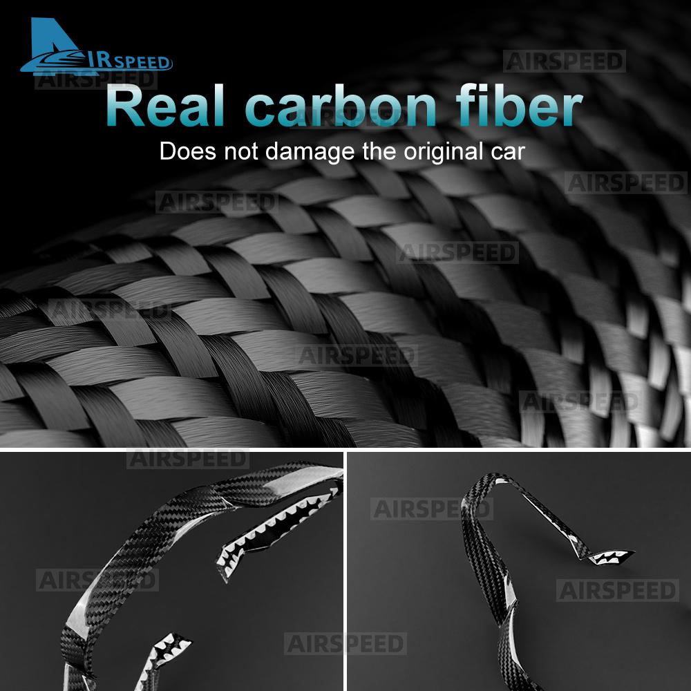 For BMW X3 G45 2025 2026 X1 U11 5 7 Series G60 G70 Real Hard Carbon Fiber Car Steering Wheel Cover Trim Interior Accessories