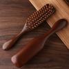 Антистатическая деревянная массажная расческа для кожи головы, расслабляющая, с широкими зубьями, с пневмоподушкой, щетка для волос, утолщенная, удобная, сандаловое дерево, массажер для кожи головы