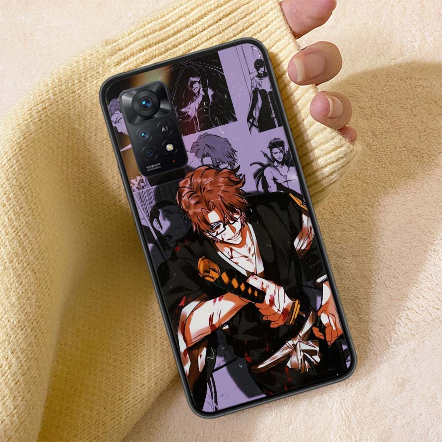 Чехол для телефона Bleach Айзен Сосуке для Redmi Note 13 14 15 Pro Plus 12 13C 12C 15C 9 10 10C 9T 9C 9A TPU Мягкий Чехол Прозрачный Чехол для Телефона