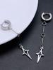 1 пара Готическая бижутерия Серьги-капли Крест Звезда Панк Подвески Сшивка Клепки Серьги для Женщин Корейские Модные Аксессуары
