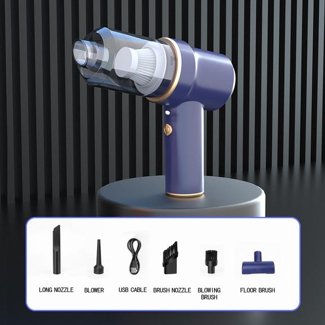Новый беспроводной автомобильный пылесос 8000Pa и Air Duster, беспроводной ручной автомобильный пылесос, бытовой и автомобильный мини-пылесос двойного назначения