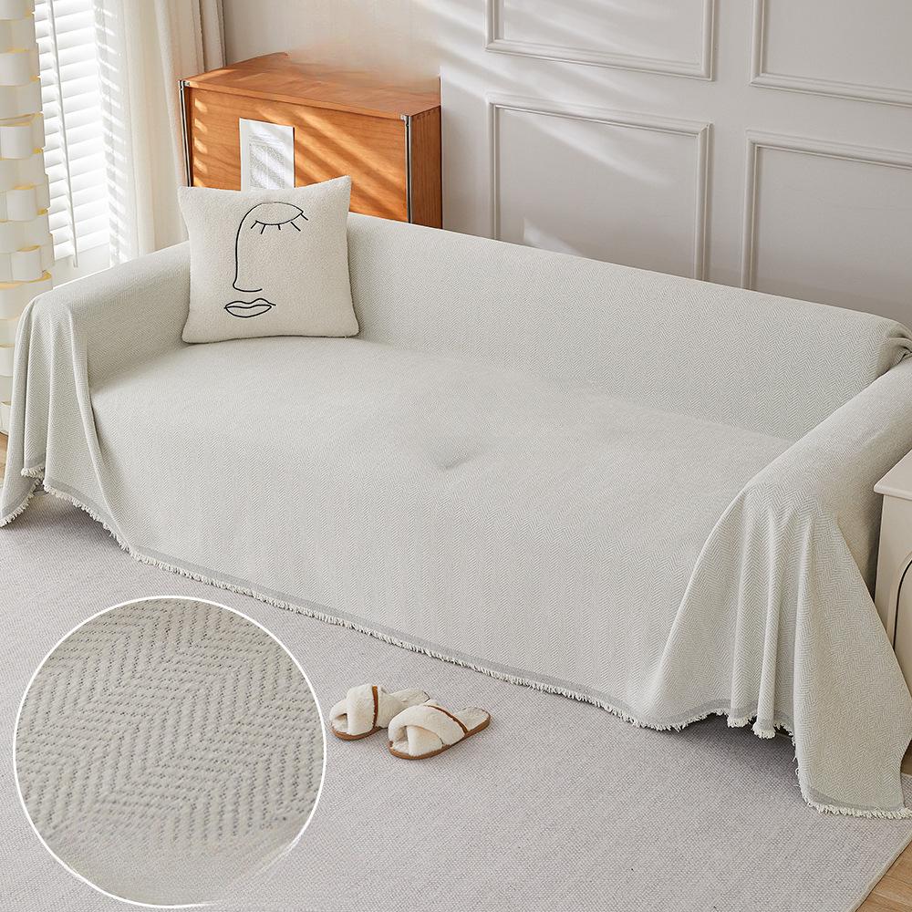 Herringbone Sofa Towel Cover Cloth Sofa Cushion Four Seasons Universal High-Grade Full Cover Universal Cover Blanket