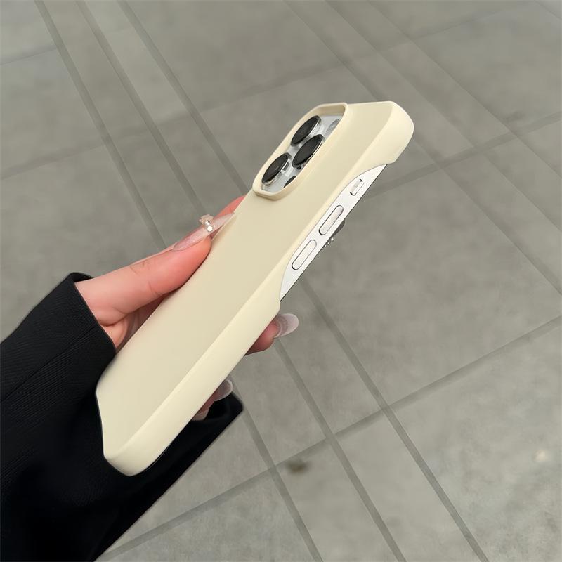 Полупакет Скраб для кожи iPhone 16pro Мягкий чехол Apple 15 Безрамочный 13 Однотонный 12