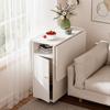 Spaces Storage Dining Table with Wheels Mobile Folding Dining Table Wood Foldable Side Table with Shelf Wood Extendable