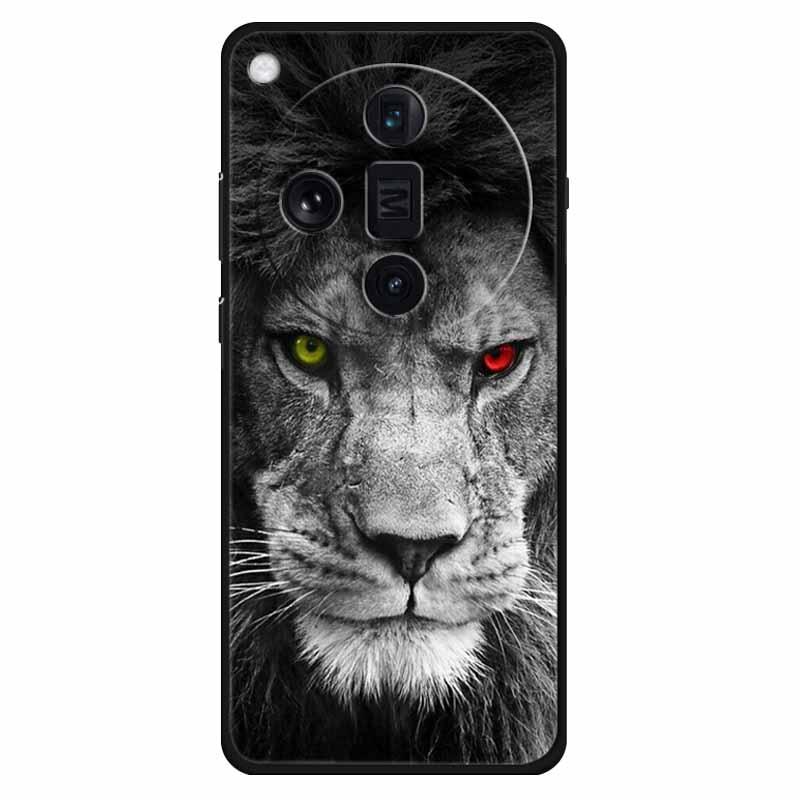 Чехол For Oppo Find X7 Ultra Чехол Find X7 Силиконовый Космический Волк ТПУ Мягкий Чехол для Телефона Для OPPO Find X7 Pro/ X7 Ultra Чехол Кот Coque