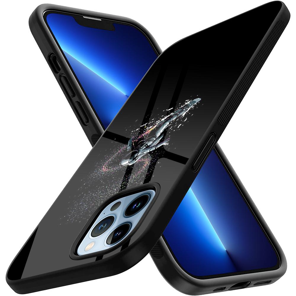 Чехол с изображением астронавта из закаленного стекла для Iphone 14 13 11 12 Pro Max Mini Xs Xr X 7 8 6s Plus Se 2022, защитный чехол Carcasa