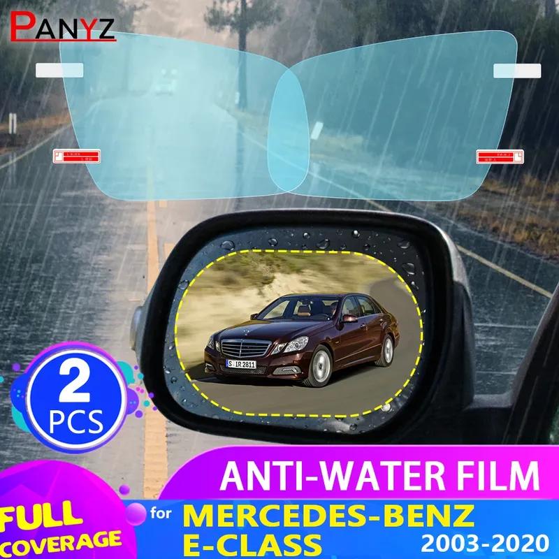 Car Rearview Mirror Film for Mercedes-Benz E-Class W203 W204 W205 2001~ 2018 Anti Fog Rainproof Sticker Accessories