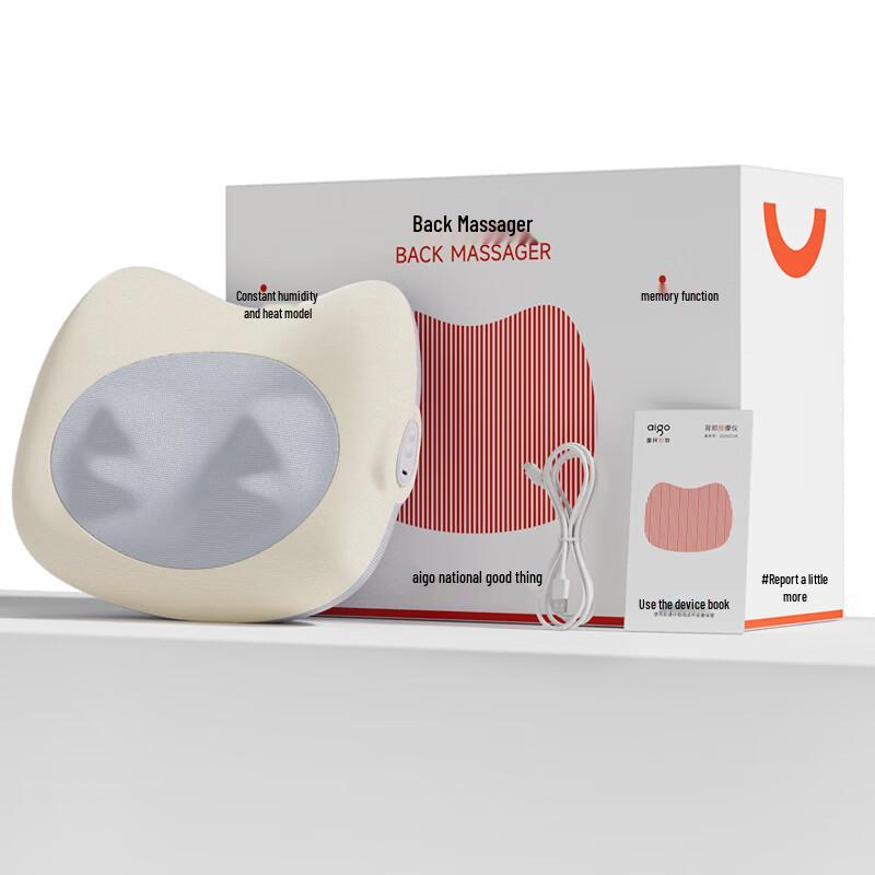 Массажер для спины и поясницы Aigo - ABAM-1801 с китайской вилкой (адаптер в комплекте)