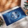 NSW Blues logo Crystal Velvet Rug, Custom Name Text Personalized Non‑Slip Floor Mat for Home Decor Gift
