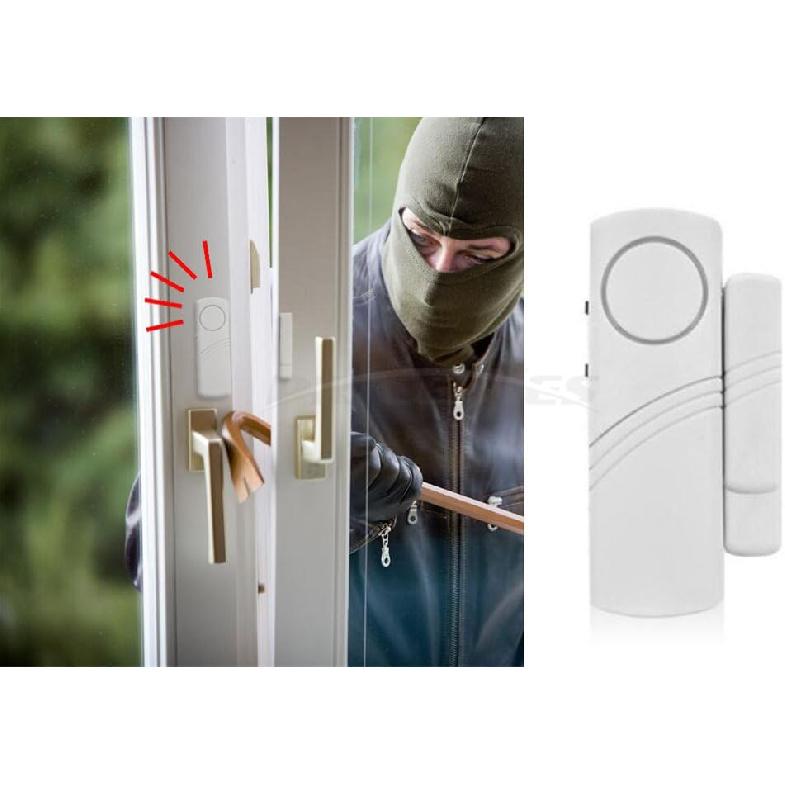 Home Security Alarm System DIY Kit - Magnetic Sensor - Guardian Protector - Window Glass Vibration Security Burglar Alarm for Homes, Cars, Sheds,
